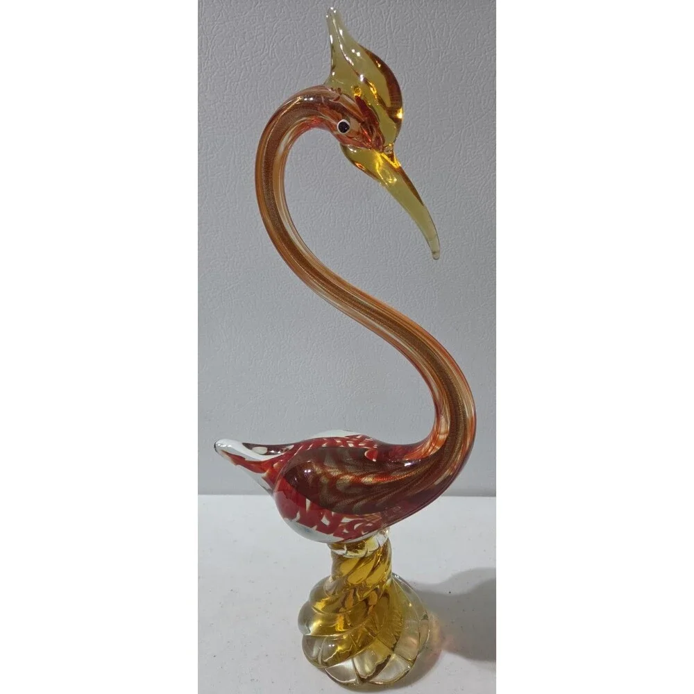 Large Hand Made Jico Bird Murano Glass 15.5